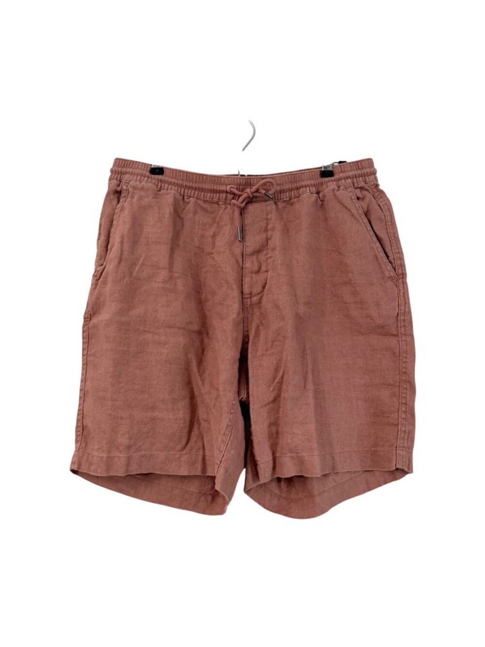 Taylor Stitch Rust 100% Hemp Pull On Drawstring Shorts Mens Size Medium